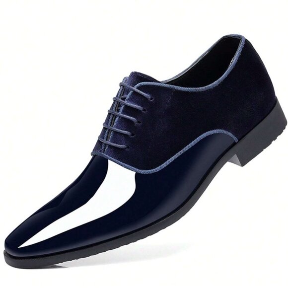 Men’s Dress/ Formal Patent Leather Oxford Shoes main image 10